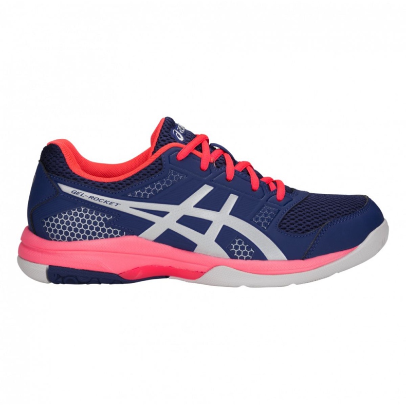 Tênis de voleibol Asics Gel Rocket 8 W B756Y-400 azul marinho azul marinho
