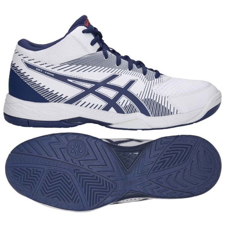 Tênis de voleibol Asics Gel Task M B703Y-100 branco branco