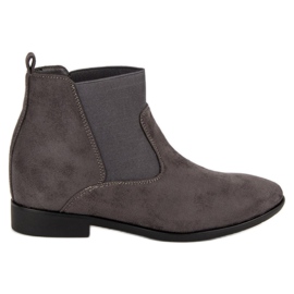 Lucky Shoes Botas Jodhpur elegantes cinza