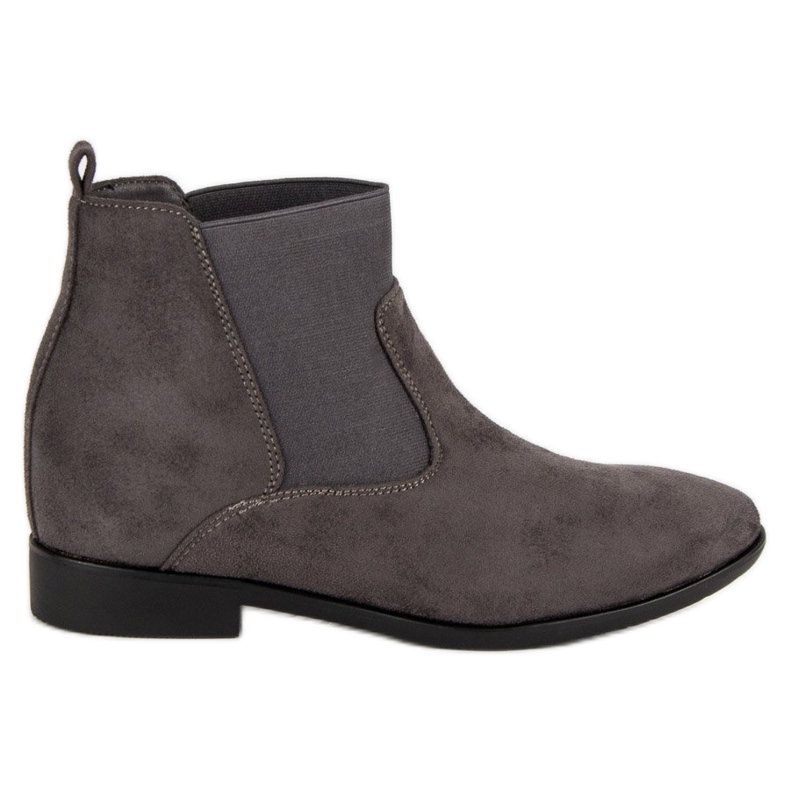 Lucky Shoes Botas Jodhpur elegantes cinza