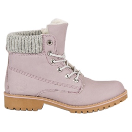 Violet Trappers With Sheepskin MCKEYLOR roxo