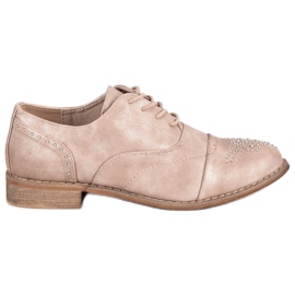 Super Me Sapatos amarrados da moda rosa