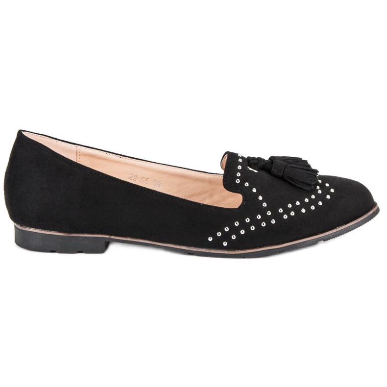 Super Me Senhores de camurça preta preto