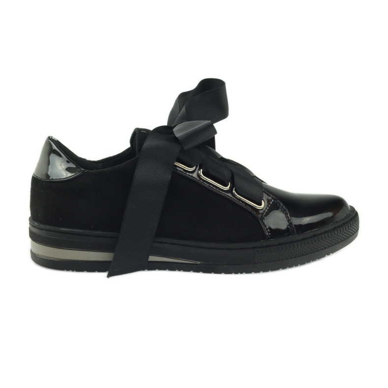 Palmilha de couro Creepers sapatos Filippo preto