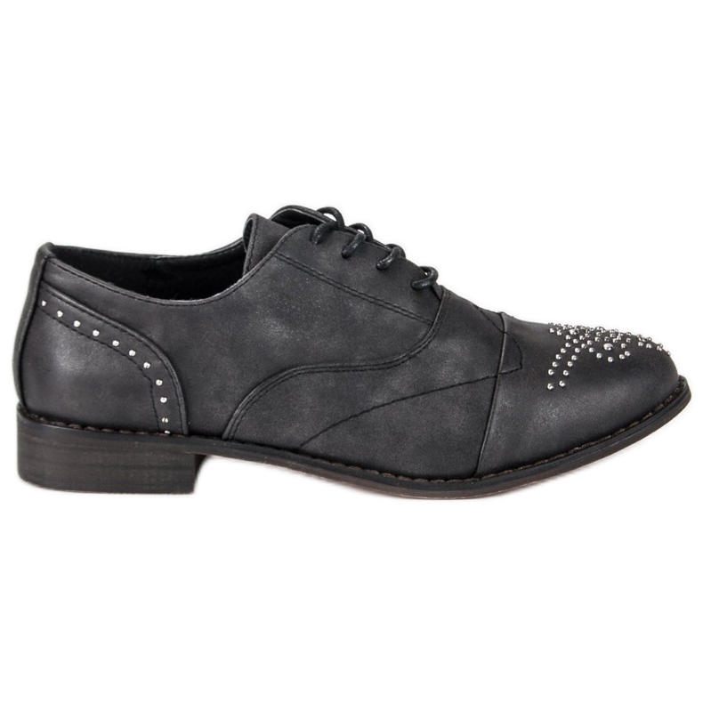 Super Me Sapatos amarrados da moda preto