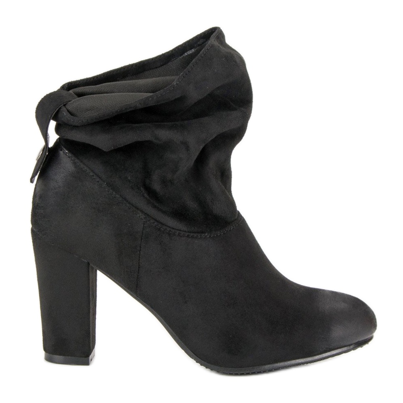 Botas de camurça no poste VINCEZA preto