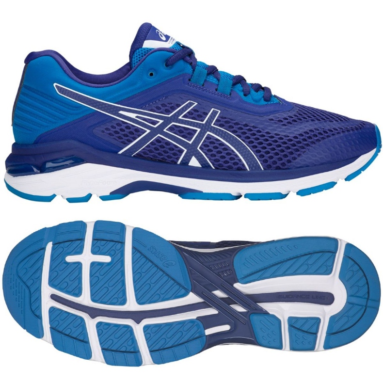 Tênis de corrida Asics GT-2000 6 M T806N-400 azul