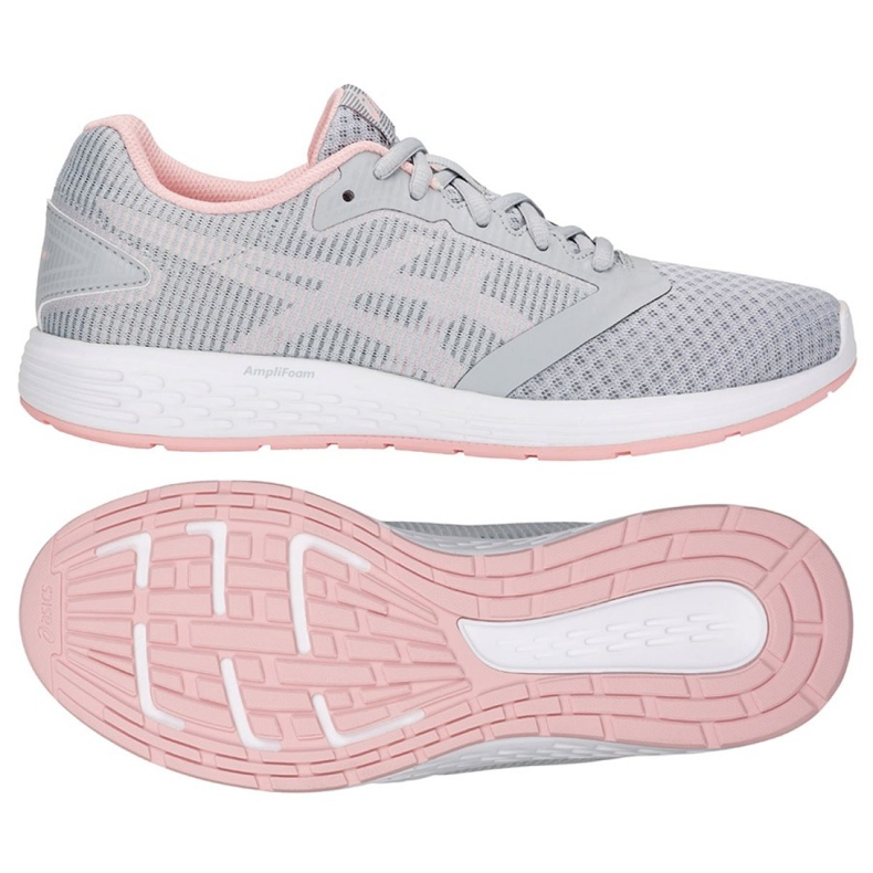 Tênis de corrida Asics Patriot 10 W 1012A117-020 rosa cinza