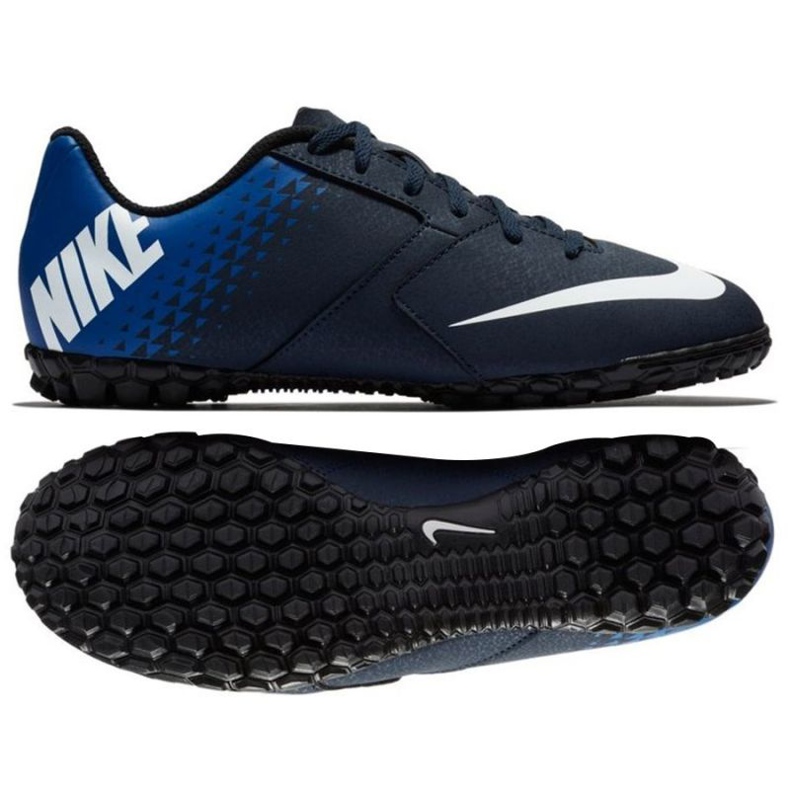 Chuteiras Nike BombaX Tf Jr 826488-414 preto preto