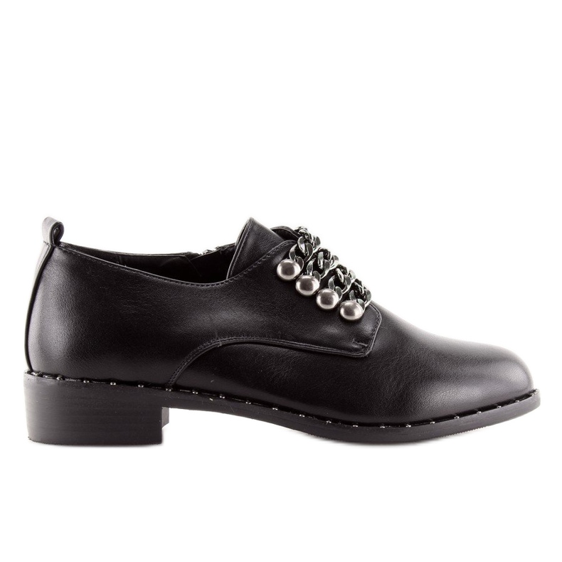 Mocassins femininos negros C-7160 Preto
