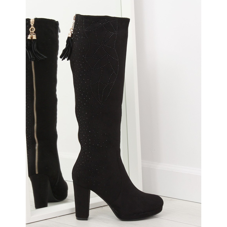 Botas plataforma pretas J22 pretas preto