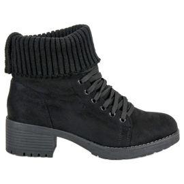 Seastar Botas pretas de amarrar preto