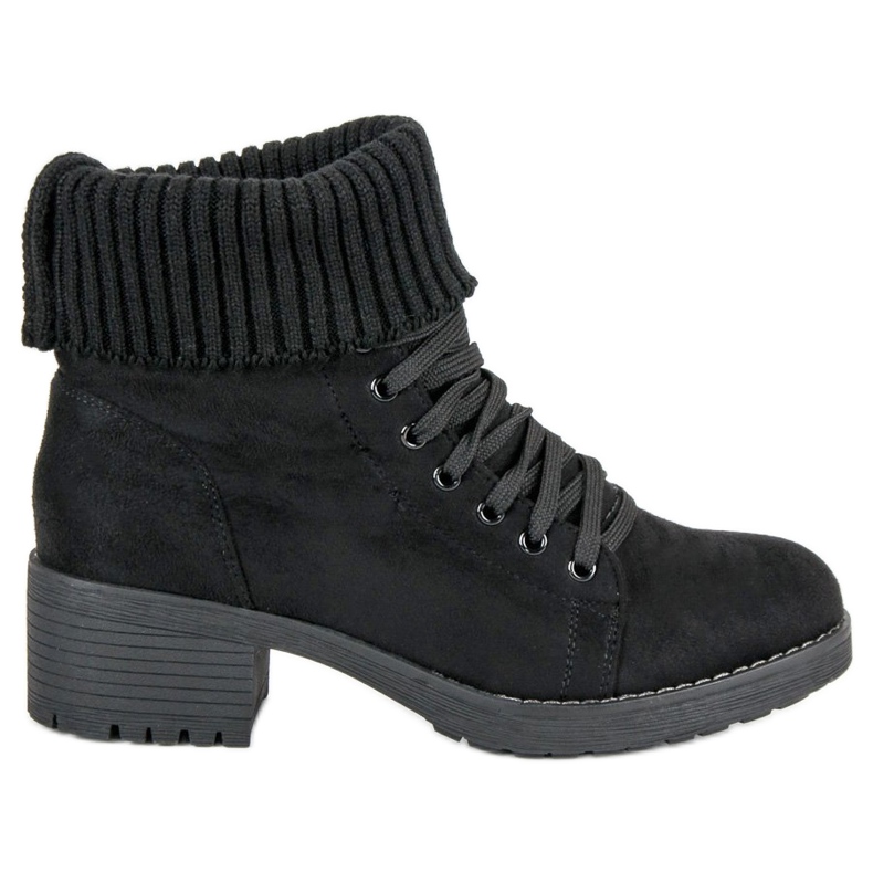 Seastar Botas pretas de amarrar preto