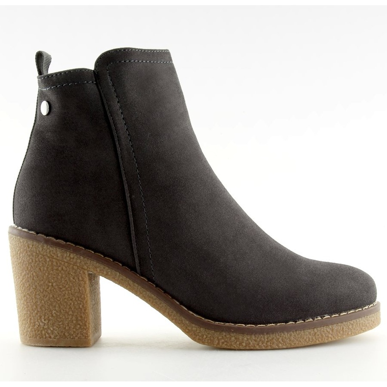 Botas de salto alto cinza 7B670 cinza