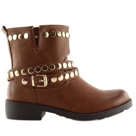 Botas militares marrons A89811 Camel marrom