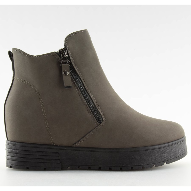 Botas na cunha escondida SJ657 Dark Grey cinza