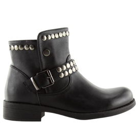 Botas pretas com tachas pretas HUQ-008 Preto