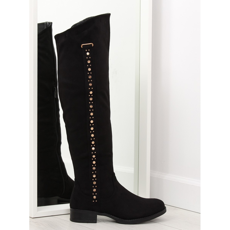 Botas pretas, botas pretas 990-PG pretas preto