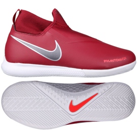 Sapatos de interior Nike Phantom Vsn Academy Df Ic Jr AO3290-606 vermelho vermelho