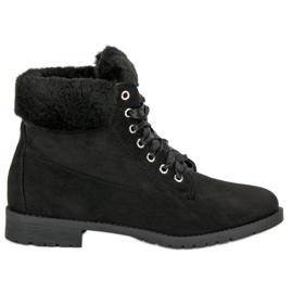 Seastar Botas de camurça atadas preto