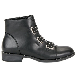 Bestelle Botins pretos com zíper