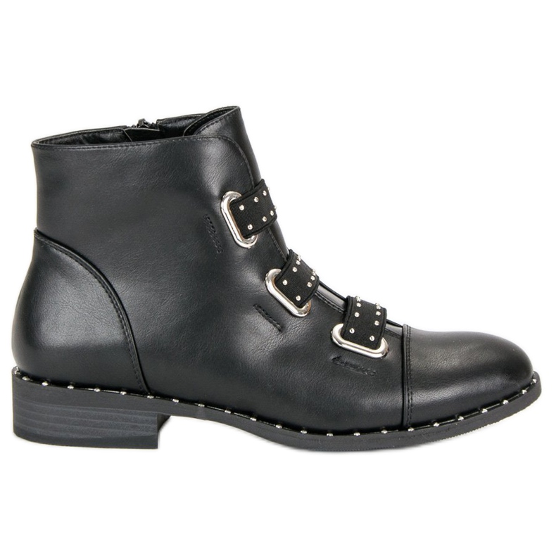 Bestelle Botins pretos com zíper
