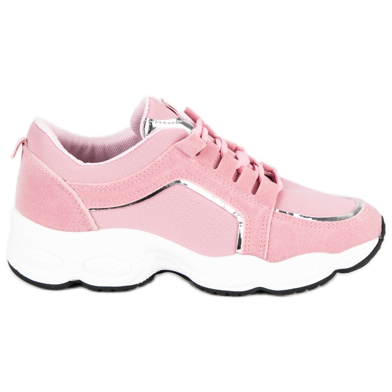 Vices Sapatos esportivos de camurça vícios rosa