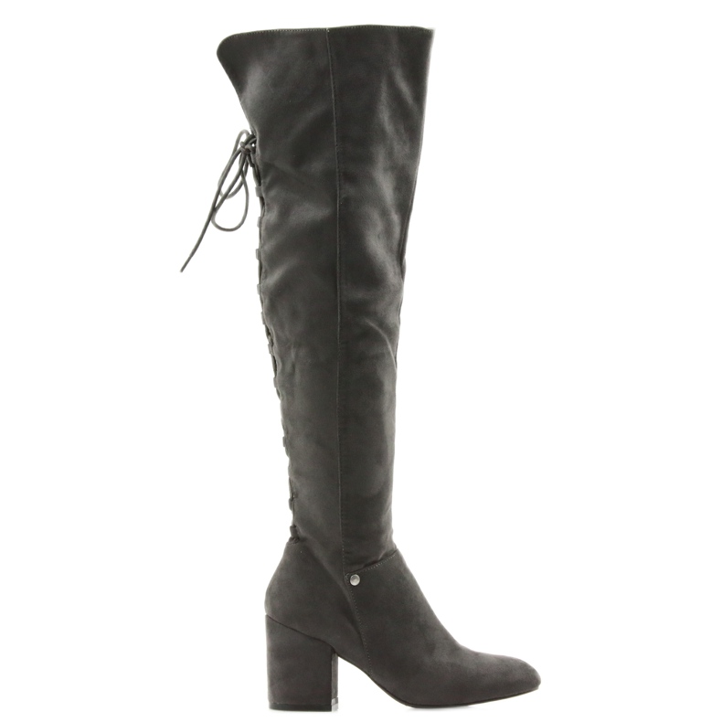 Botas de salto cinza Grey Big Star 274519