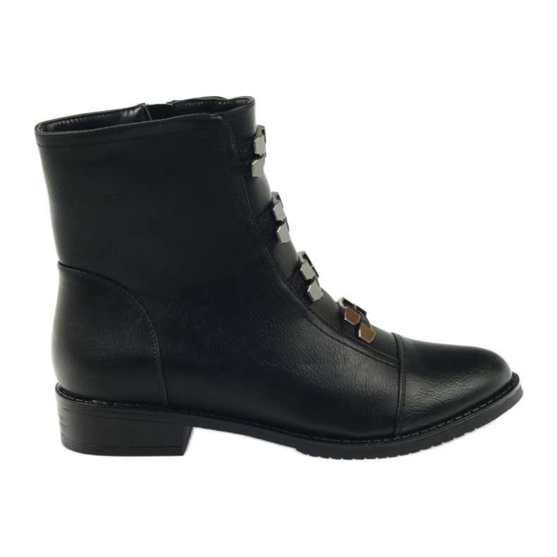 M.Daszyński Botas pretas botas Jodhpur SA62 preto M.Daszyński Botas pretas botas Jodhpur SA62 preto