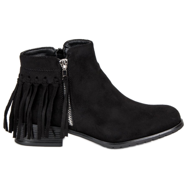 Kayla Boho botas de camurça preto