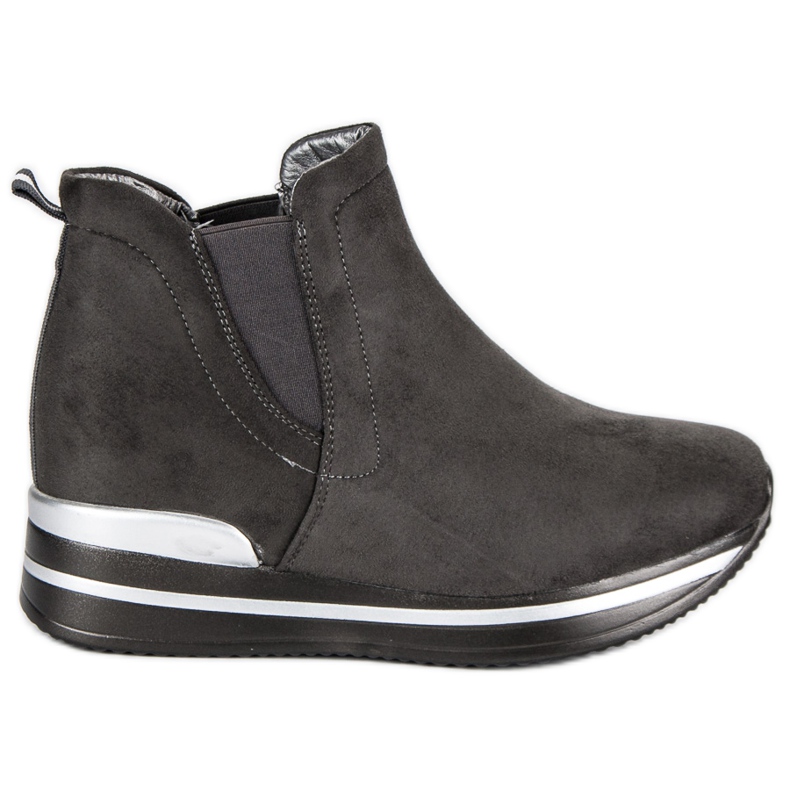 Bestelle Botas Jodhpur na plataforma cinza