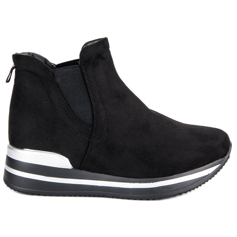 Bestelle Botas Jodhpur na plataforma preto