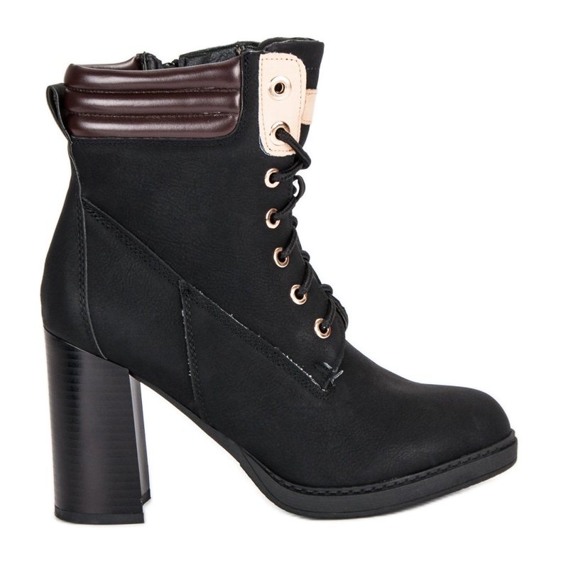 Bello Star Botas de trabalho pretas preto