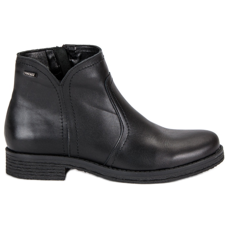 Botas baixas no zíper VINCEZA preto