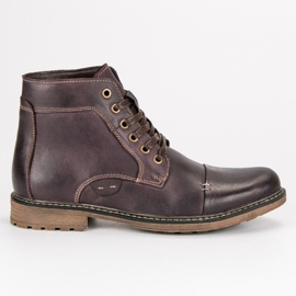 Wolski Botas de couro dos homens marrom