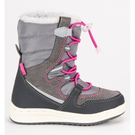 Arrigo Bello Botas de neve aquecidas cinza