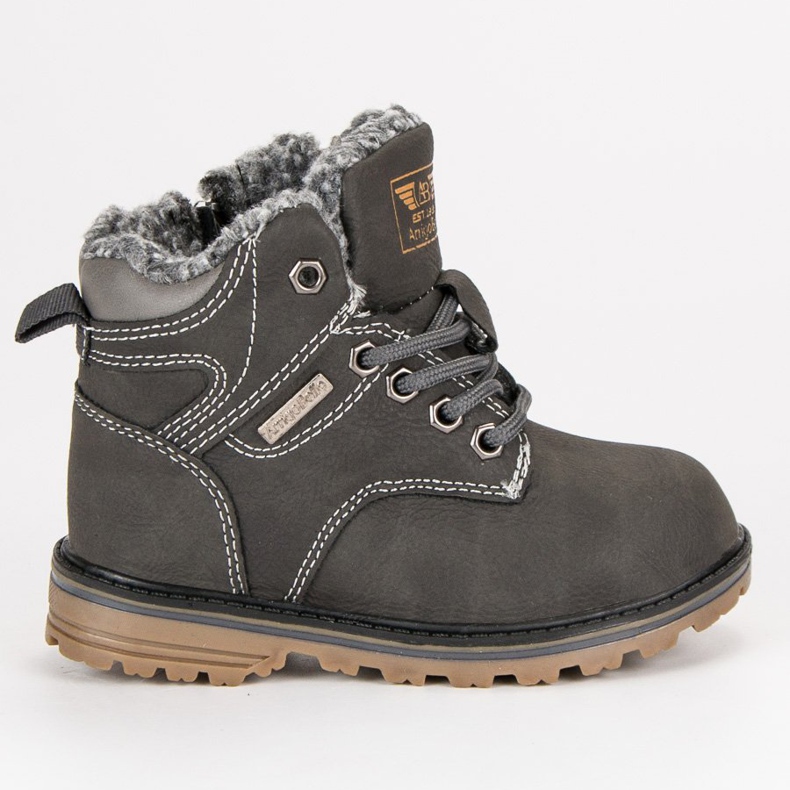 Arrigo Bello Caçadores aquecidos no zíper cinza