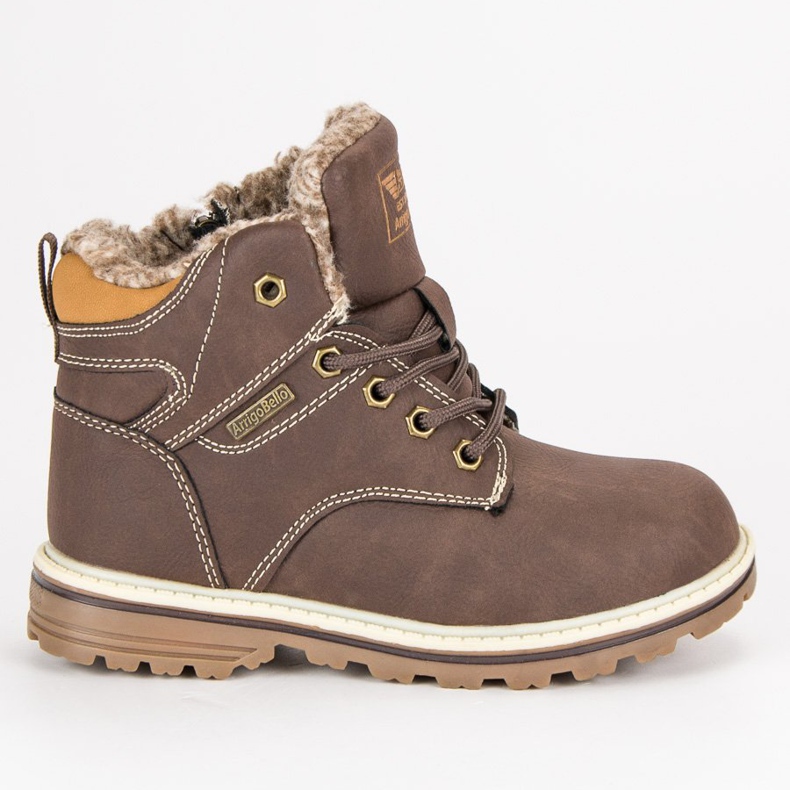 Arrigo Bello Calças com zíper aquecidas castanho