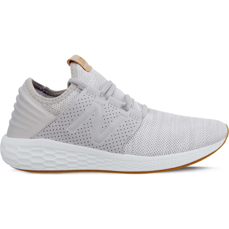 New Balance Espuma fresca Cruz V2 malha WCRUZKG2 nuvem de chuva com Munsell branco cinza