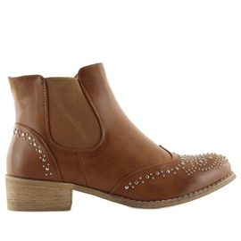 Botas marrons Chelsea com tachas, marrom Ka16-160sl Camel castanho