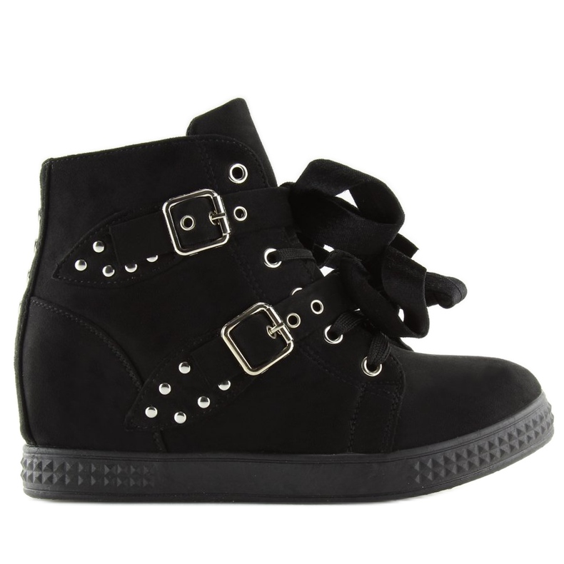 Botas pretas em salto oculto 7-X8029A preto