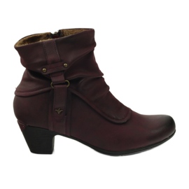 Botas marrom super confortáveis ​​Aloeloe multicolorido vermelho