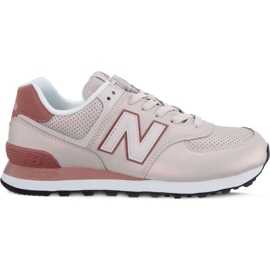 New Balance Wl574kse Sheen Pack Conch Shell com óxido escuro castanho multicolorido