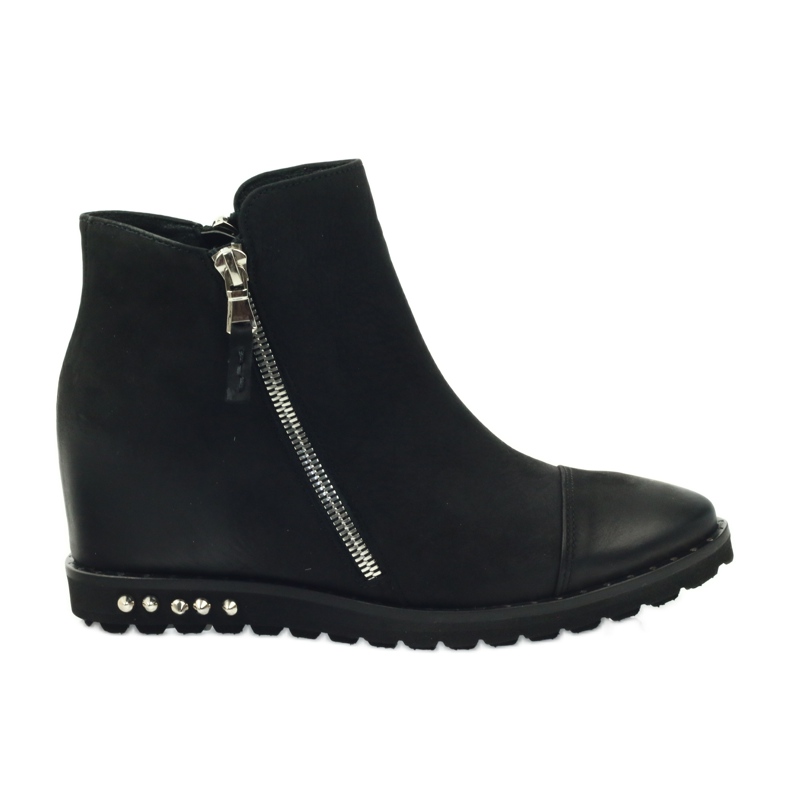 Botas Black Wedge Edeo 3137 preto