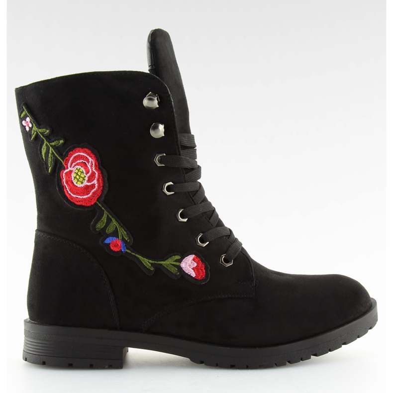 Black AB-9 Black trabalhadores com bordados preto Black AB-9 Black trabalhadores com bordados preto