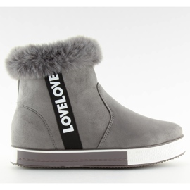 Tênis cinza de cano alto NB252P Tênis cinza de cano alto NB252P