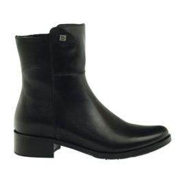 Botas de cano altas pretas Arka 7330 com zíper preto