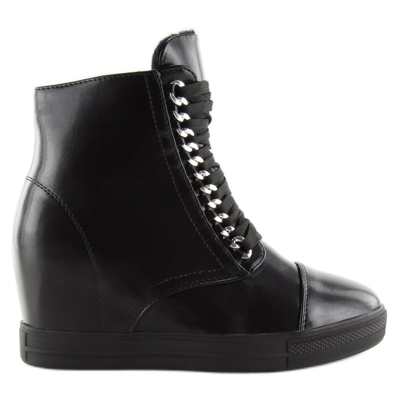 Botas pretas em salto oculto NC737 preto