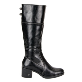 Botas pretas VINCEZA de salto alto preto
