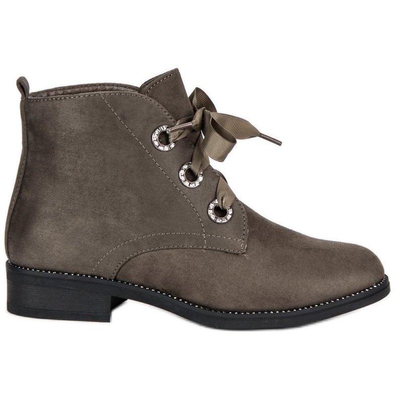 Seastar Botas de camurça amarradas castanho